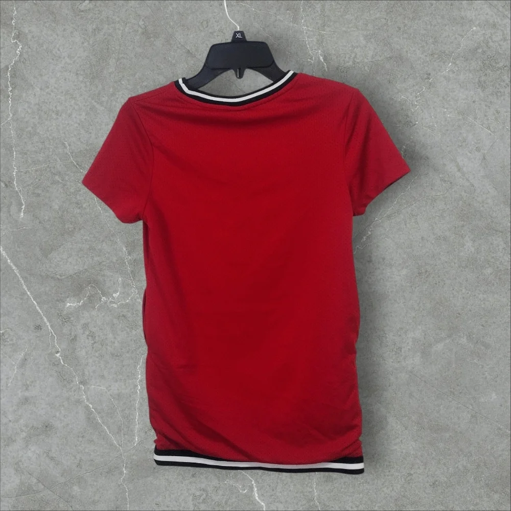 Girls Jordan Red Jersey Shift Dress With Pockets Size Medium